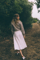 KNIGHTS PLUME SKIRT - OFF WHITE