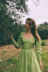 SPRINGY DRESS - LIME GREEN