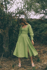 SPRINGY DRESS - LIME GREEN