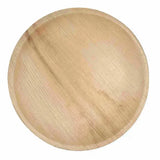 Dtocs Compostable Palm Leaf Plates - 9 Inch Round (Pack 50) | USDA Certified Biobased Compostable Bamboo Look Dinner, Charcuterie Party Plates