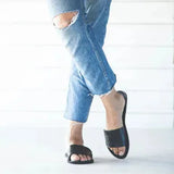 The Linda Leather Slide Sandal