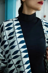 ORGANIC SILK KIMONO- THE LEAF