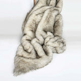 Fur Blanket - THE WILDEST DREAM Beige