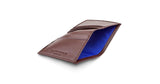 Card Wallet with Notes Pocket in Chestnut Brown