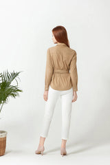Wrapped Shirt - Camel