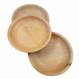 Dtocs Palm Leaf Plates 6 Inch Round (Pack 50) | Bamboo Plate Like Compostable Disposable Wedding Plates For Serving Fruits, Cake, Dessert