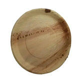 Dtocs Disposable Charcuterie Board - 13 Inch Round (10-25 Pcs) | USDA Certified Bio-based Palm Leaf Compostable Bamboo Platter Look Serving Tray