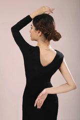 Black Embroidered Aurelie Gown