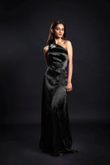 Enchanting Alchemist One Shoulder Satin Gown