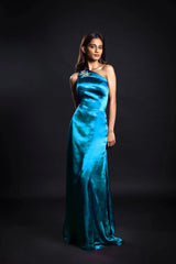 Enchanting Alchemist One Shoulder Satin Gown