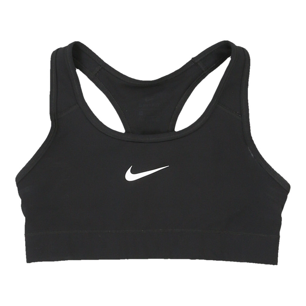 Nike Sports Bra - Small Black Polyester – Cerqular