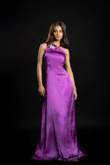 Enchanting Alchemist One Shoulder Satin Gown