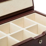 Islington Cufflink Box in Chestnut Brown