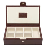 Islington Cufflink Box in Chestnut Brown