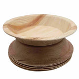 Dtocs Palm Leaf Plates 6 Inch Round Shallow (Pack 50) | Bamboo Plate Like Compostable Disposable Wedding Plates For Serving Fruits, Cake, Dessert