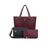 Luxury Designer Vegan Faux-Leather Handbag Set