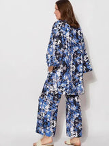 Oasis Printed Kimono Robe
