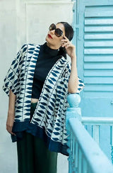 ORGANIC SILK KIMONO- THE LEAF