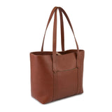 Maddox Tote Bag in Rust & Emerald