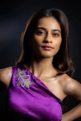 Enchanting Alchemist One Shoulder Satin Gown