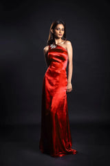 Enchanting Alchemist One Shoulder Satin Gown