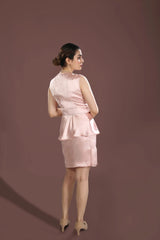 Rosalie Pink Satin Co-ord Set