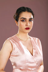 Rosalie Pink Satin Co-ord Set