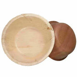 Dtocs Palm Leaf Bowls 5.5 Inch Round (Pack 50) | Bamboo Bowl Like Compostable Disposable Bowls For Serving Fruits, Soup, Cereal