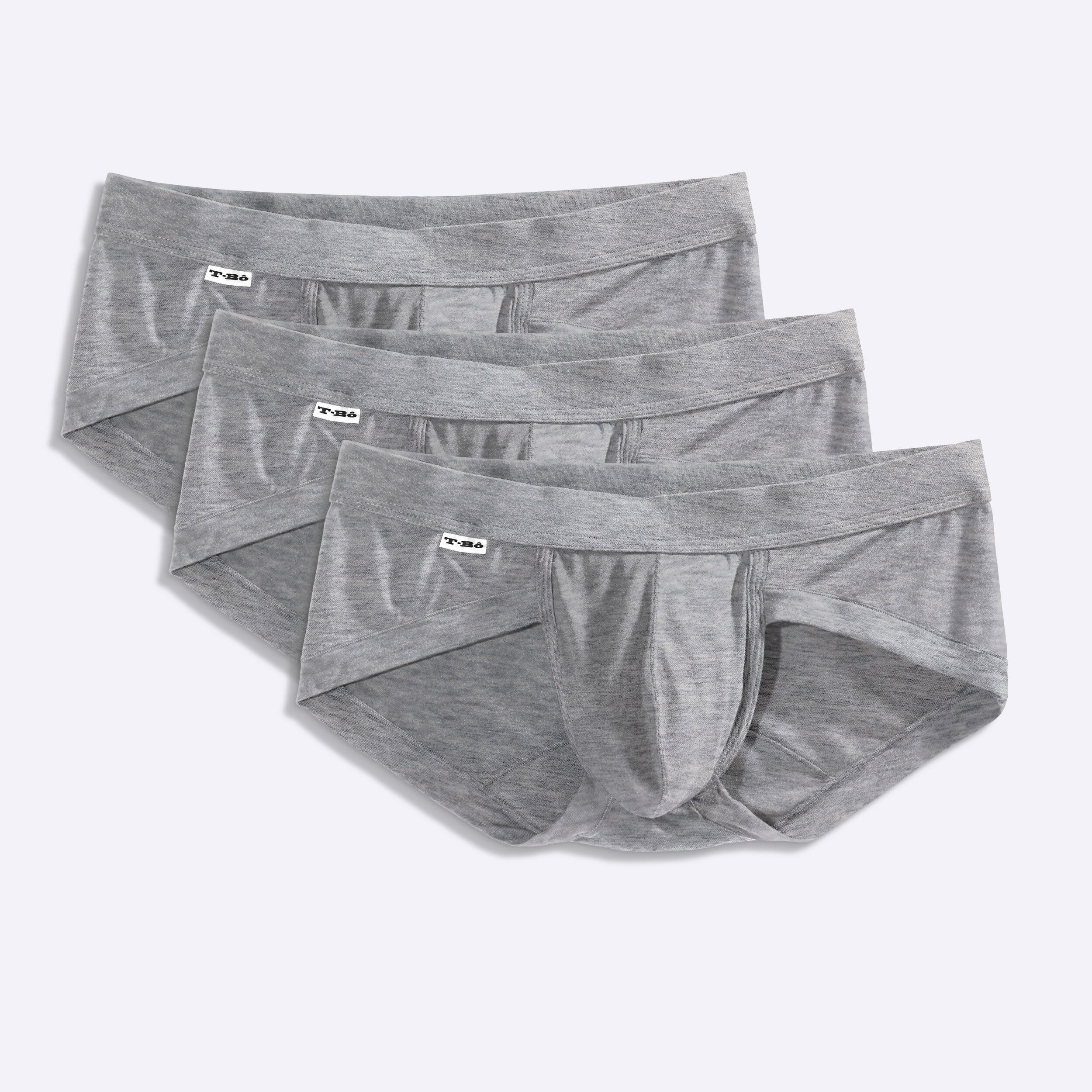 Buy The TBô Men Brief 3 Pack, Black, Small at