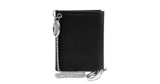 Trifold Chain Wallet in Black