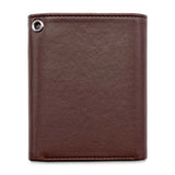 Trifold Chain Wallet in Chestnut Brown
