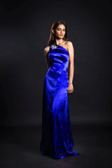 Enchanting Alchemist One Shoulder Satin Gown