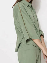 Alyvia Collared Short Shirt