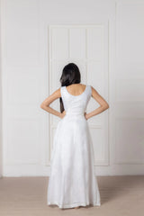 Sequin Uppada Embroidered Silk Casablanca Gown