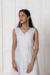 Sequin Uppada Embroidered Silk Casablanca Gown