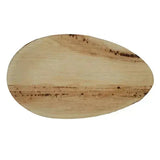 Dtocs palm Leaf Plate 12x7 Inch Oval Platter | USDA Certified Bio-based Bamboo Plate Look disposable party plates