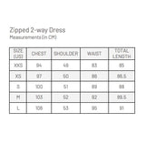 Zipped 2-way Dress - Black