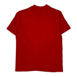 Hanes Single Stitch T-Shirt - Large Red Cotton