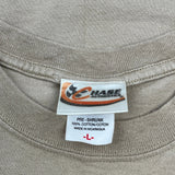 Fox Sports Chase Authentics Graphic T-Shirt - Large Beige Cotton