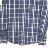 LEVI'S Mens Blue & White Check Shirt M Cotton Blend Casual Long Sleeve