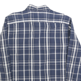 LEVI'S Mens Blue & White Check Shirt M Cotton Blend Casual Long Sleeve