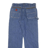 WRANGLER Mens Blue Regular Straight Denim Medium W33 L31 Zip Jeans
