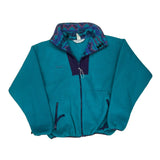 Made In USA Columbia Fleece Jacket - Large Blue Polyester