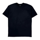 Blank Hanes Single Stitch T-Shirt - XL Black Cotton Blend
