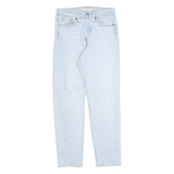 LEVI'S Womens Slim Light Blue Denim Cotton Jeans W26 L26 Classic Fit Button