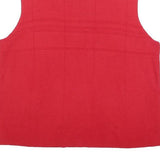 CHRISTOPHER & BANKS Womens Red Plain Sleeveless Roll Neck Basic Knit L