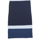 HOBBS LONDON Womens Blue Navy & White Colourblock Day Dress Cotton Blend UK 8