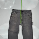 Rk Brand Carpenter Trousers - 36W 30L Grey Cotton