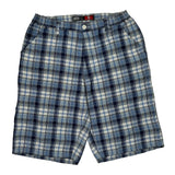 Southpole Checked Shorts - XL White Cotton