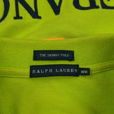 France Ralph Lauren Graphic Polo Shirt - Medium Green Cotton